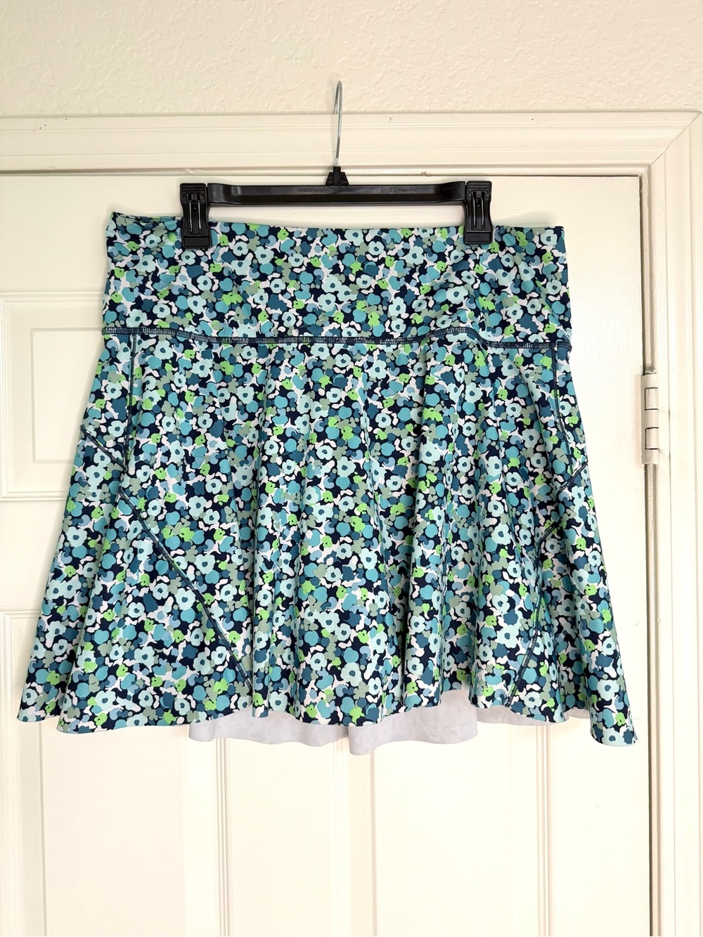 Athleta Golf Tennis Floral Skirt Blue Green White 1X - Picture 3 of 8